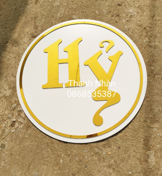 CHỮ HỶ ALU 2 LỚP 60CM _ A2H2