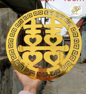 CHỮ HỶ ALU 40CM _ HA22
